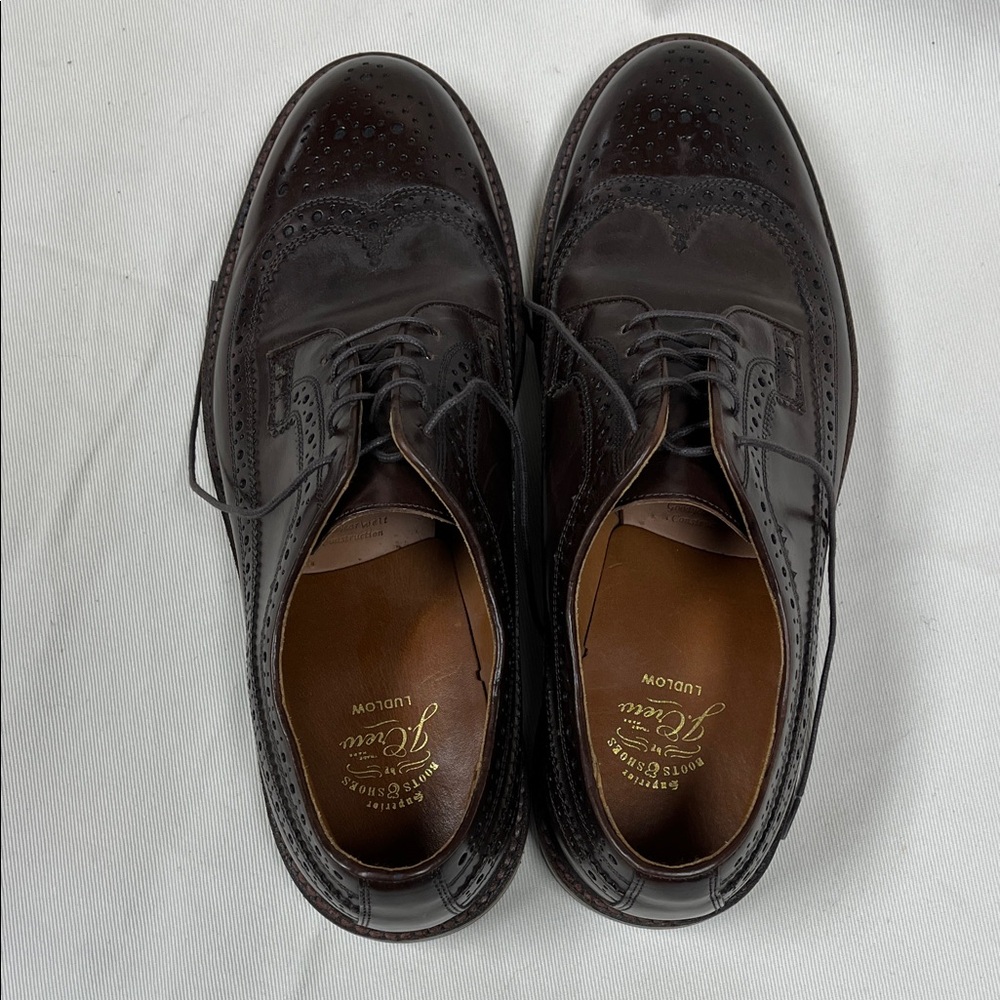 J. Crew Ludlow Dark Brown Leather Oxfords size 10D - Picture 6 of 9